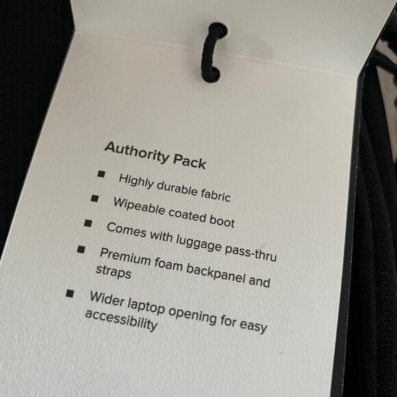 Timbuk2 Authority Laptop Backpack Deluxe -- eco black, new with tags - Picture 9 of 9